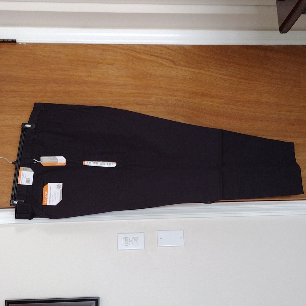 Big & Tall, men's dress pant, 54W32L, navy, Savane, new